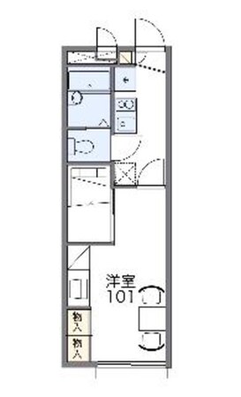 レオパレス砂漠のバラの物件間取画像